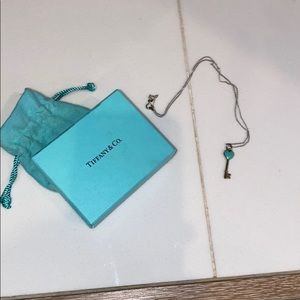Sterling silver Tiffany key necklace